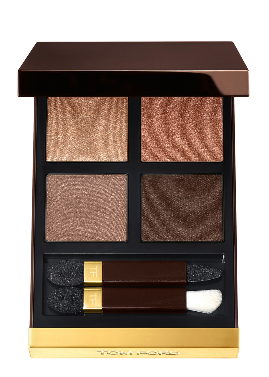 Tom Ford Eye Color Quad, Tiger Eye, Eyeshadow, Bold Smoky Eye, Sheer Sparkle Satin Shimmer And Matte In Tiger Eye