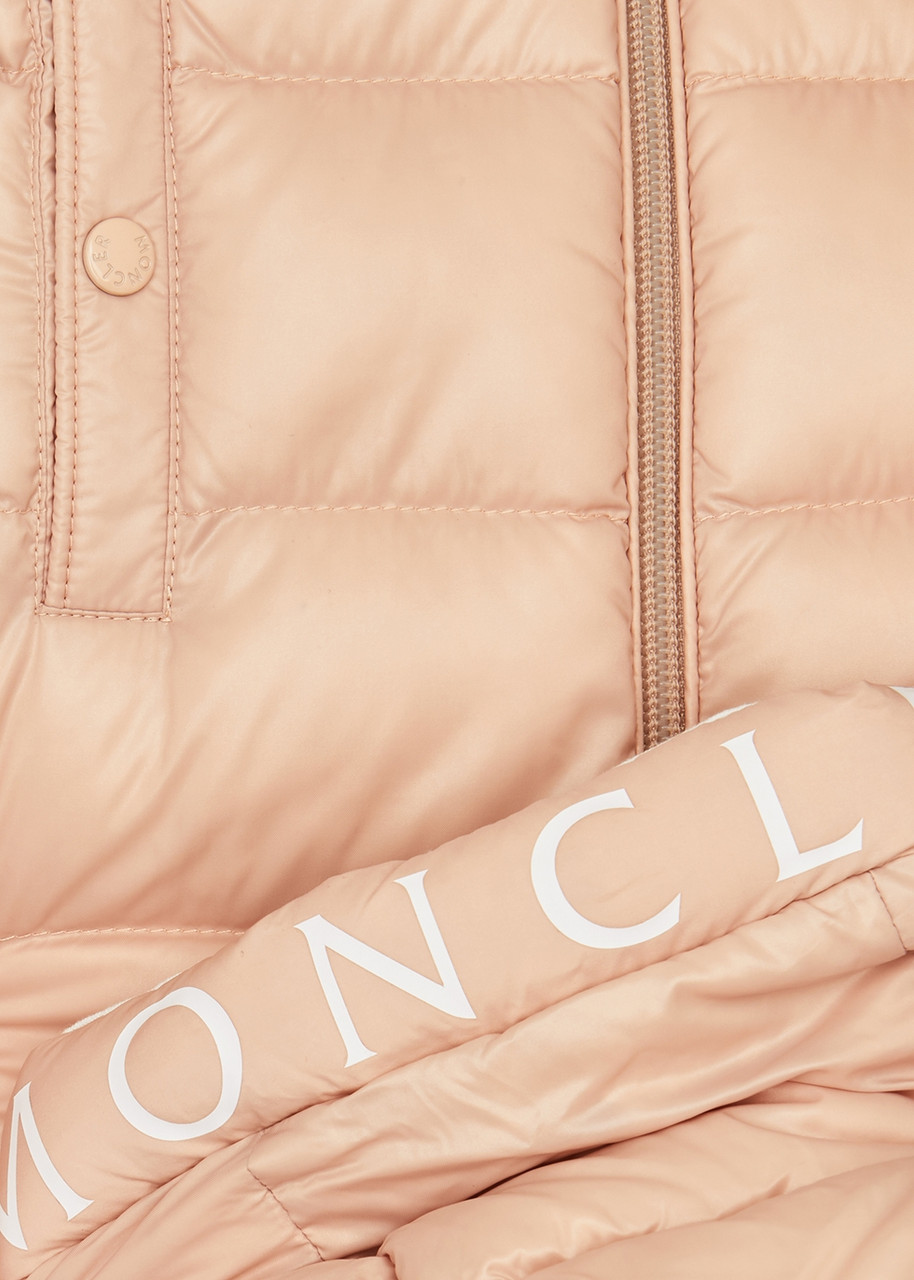  Moncler Kids Salzman Quilted Shell Jacket , Jacket, Pink 