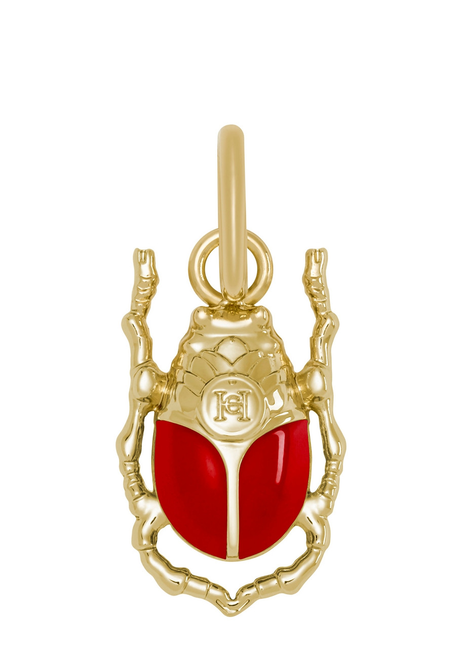 Carolina Herrera Beetle Charm In Red