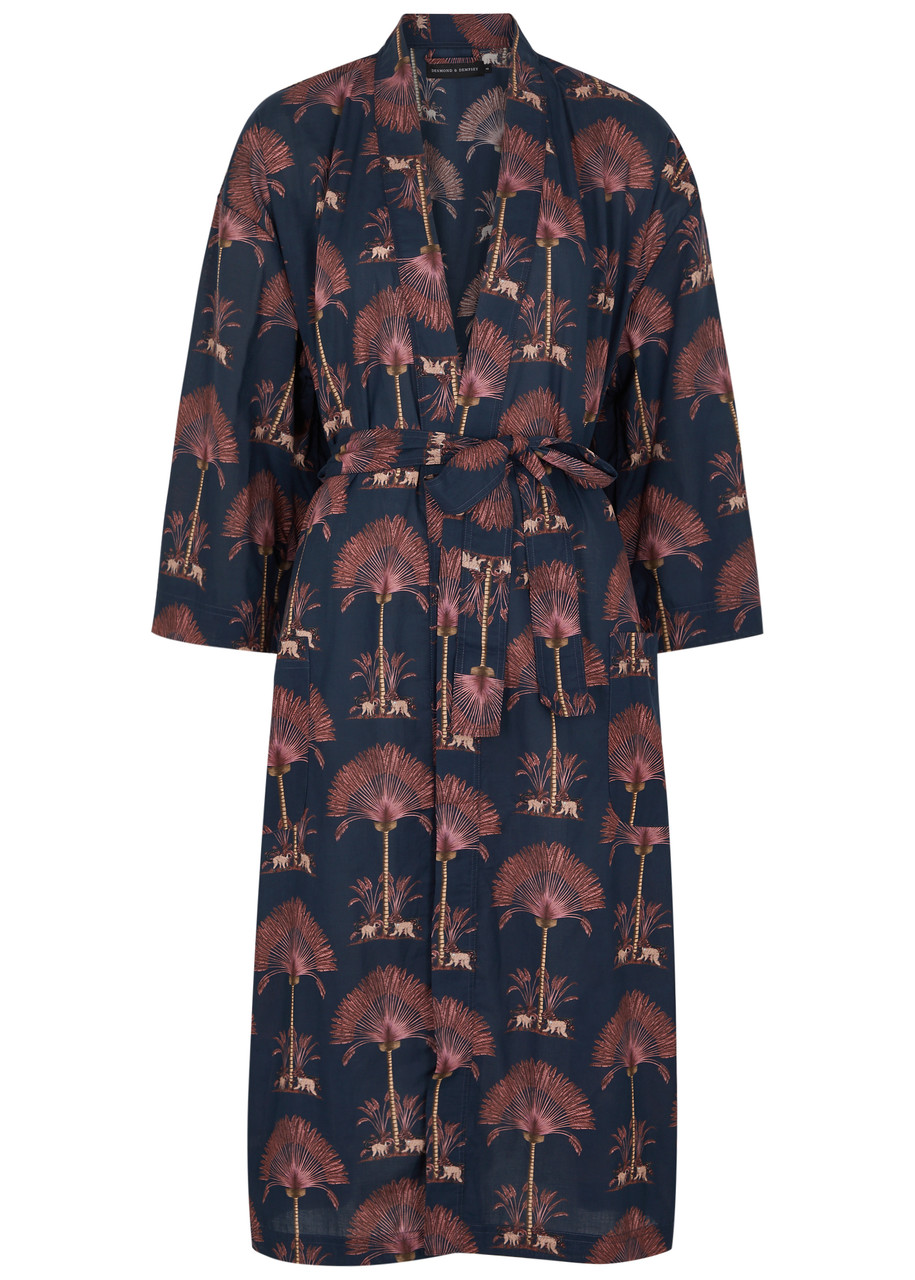 Ravenala Printed Cotton Robe