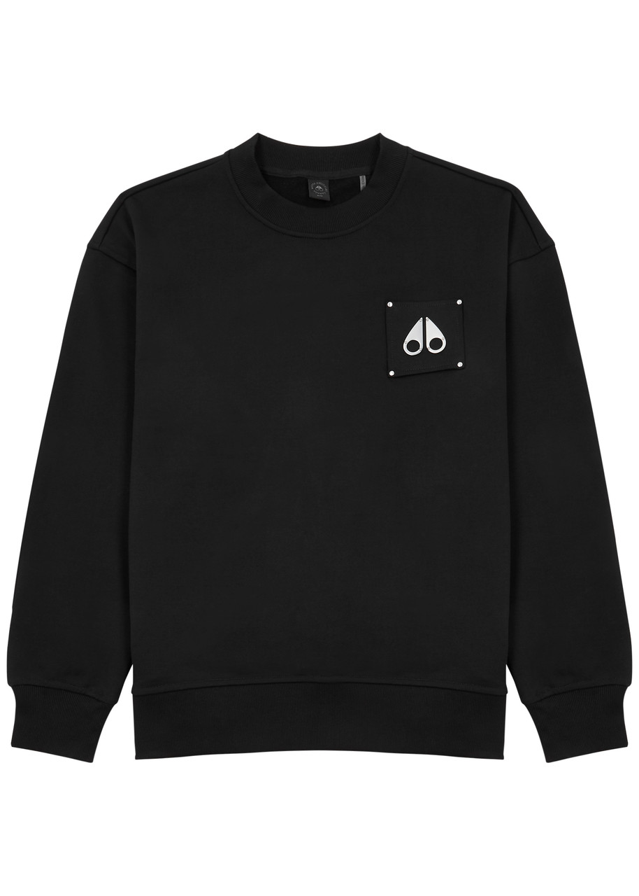 Moose Knuckles Brooklyn Cotton Sweatshirt In Black