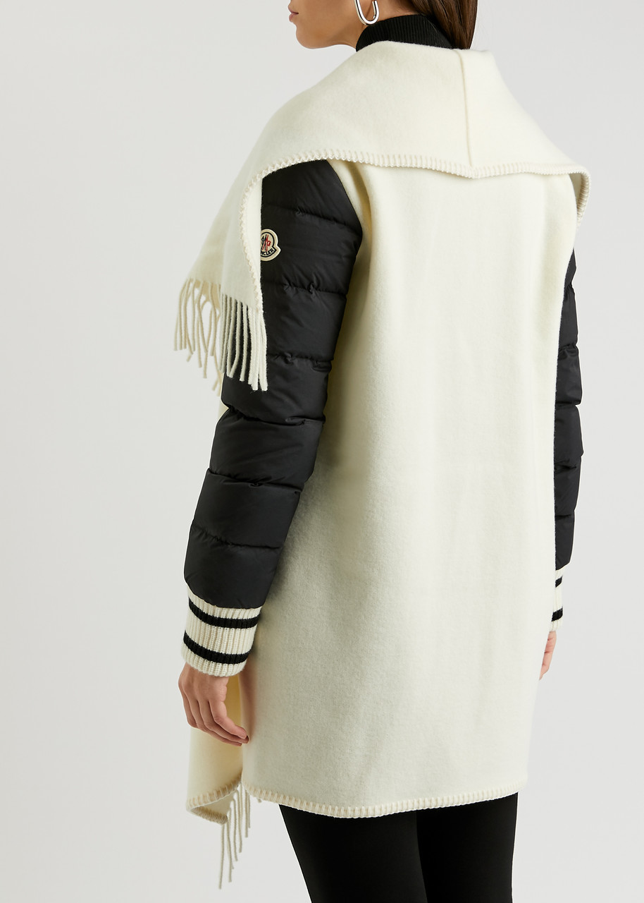  Moncler Cape-effect Wool Jacket - Cream - S 