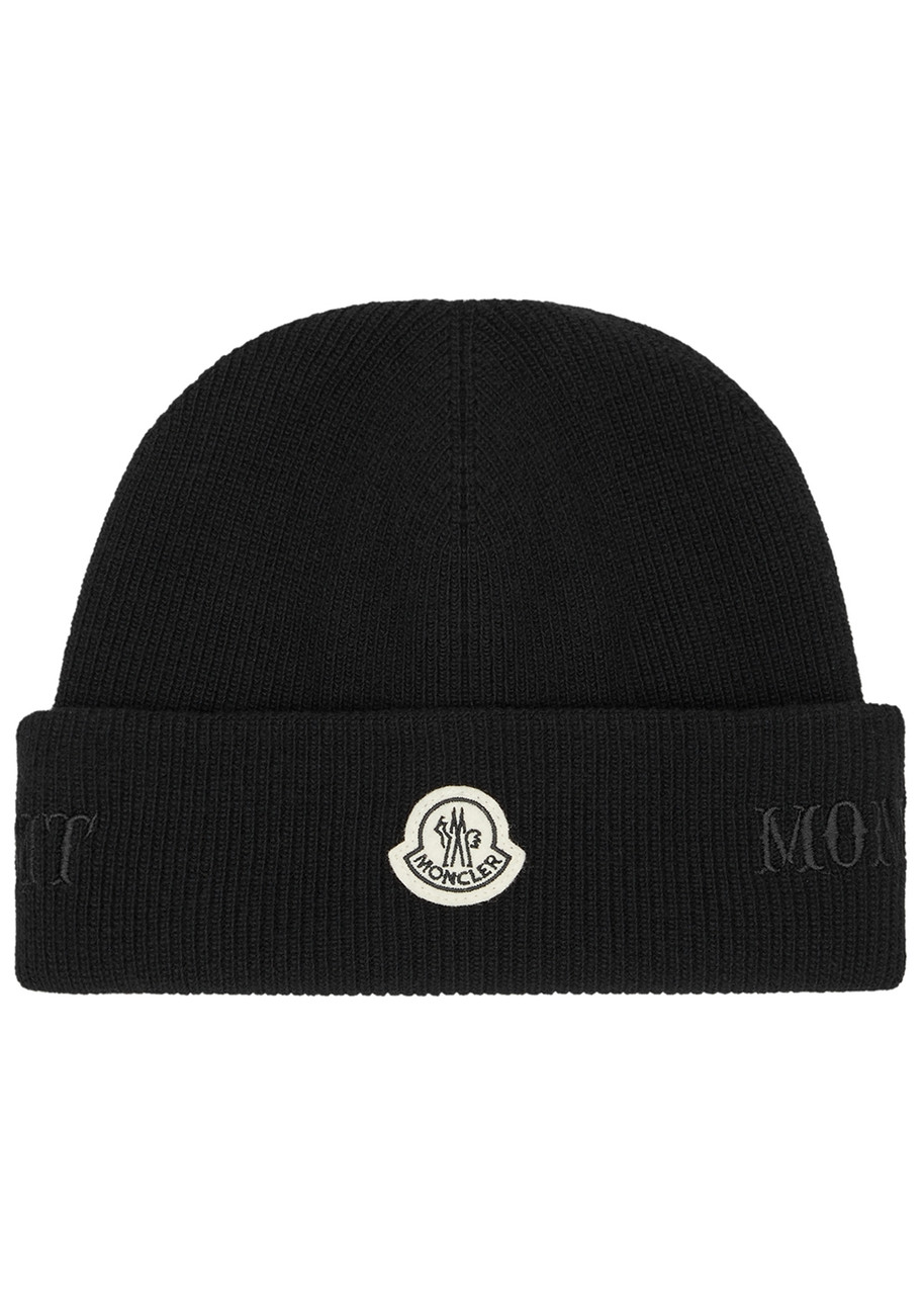 Moncler Genius 7 Frgmnt Wool Beanie - Black