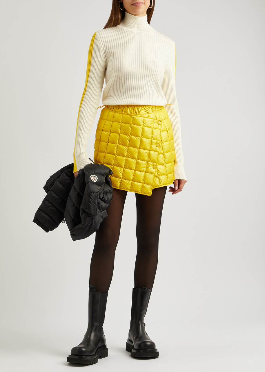  Moncler Ribbed Wool Top - Ivory - L 