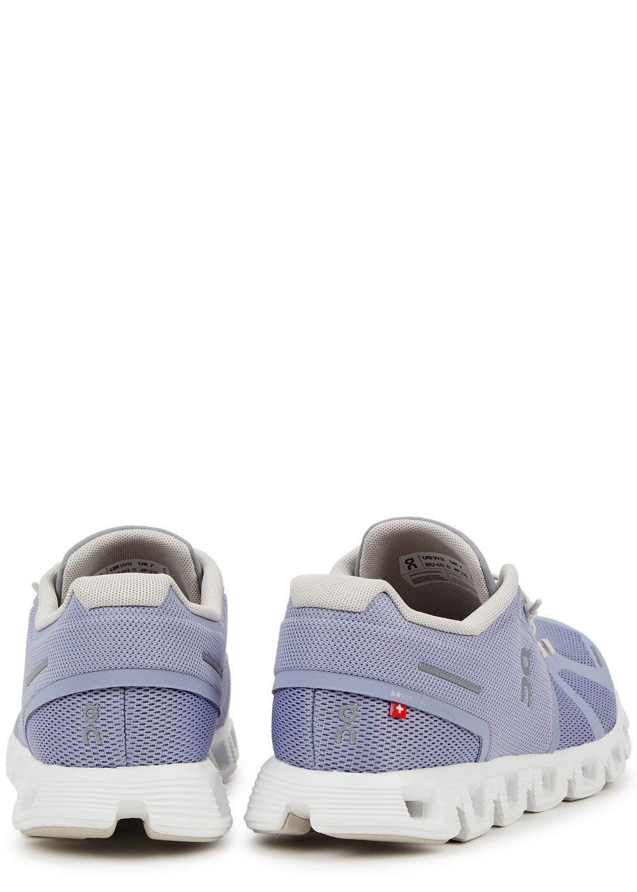 On Running On Cloud 5 Panelled Mesh Sneakers In Blue