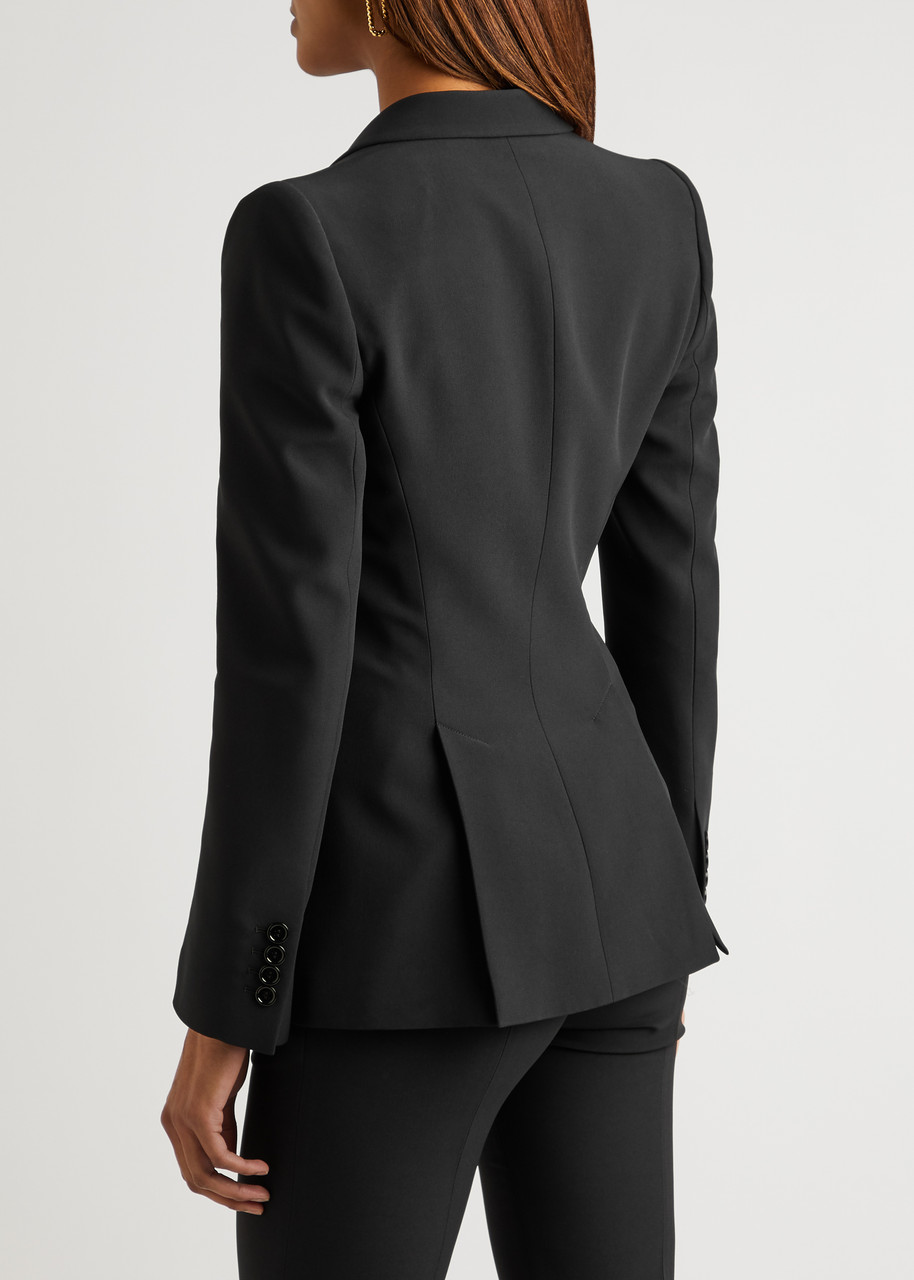  Alexander Mcqueen Single-breasted Crepe Blazer - Black - 10 