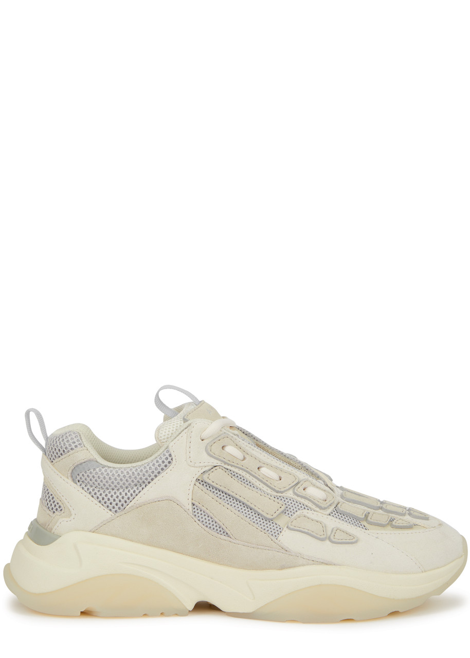 Amiri Bone Runner Panelled Sneakers - Cream - 4