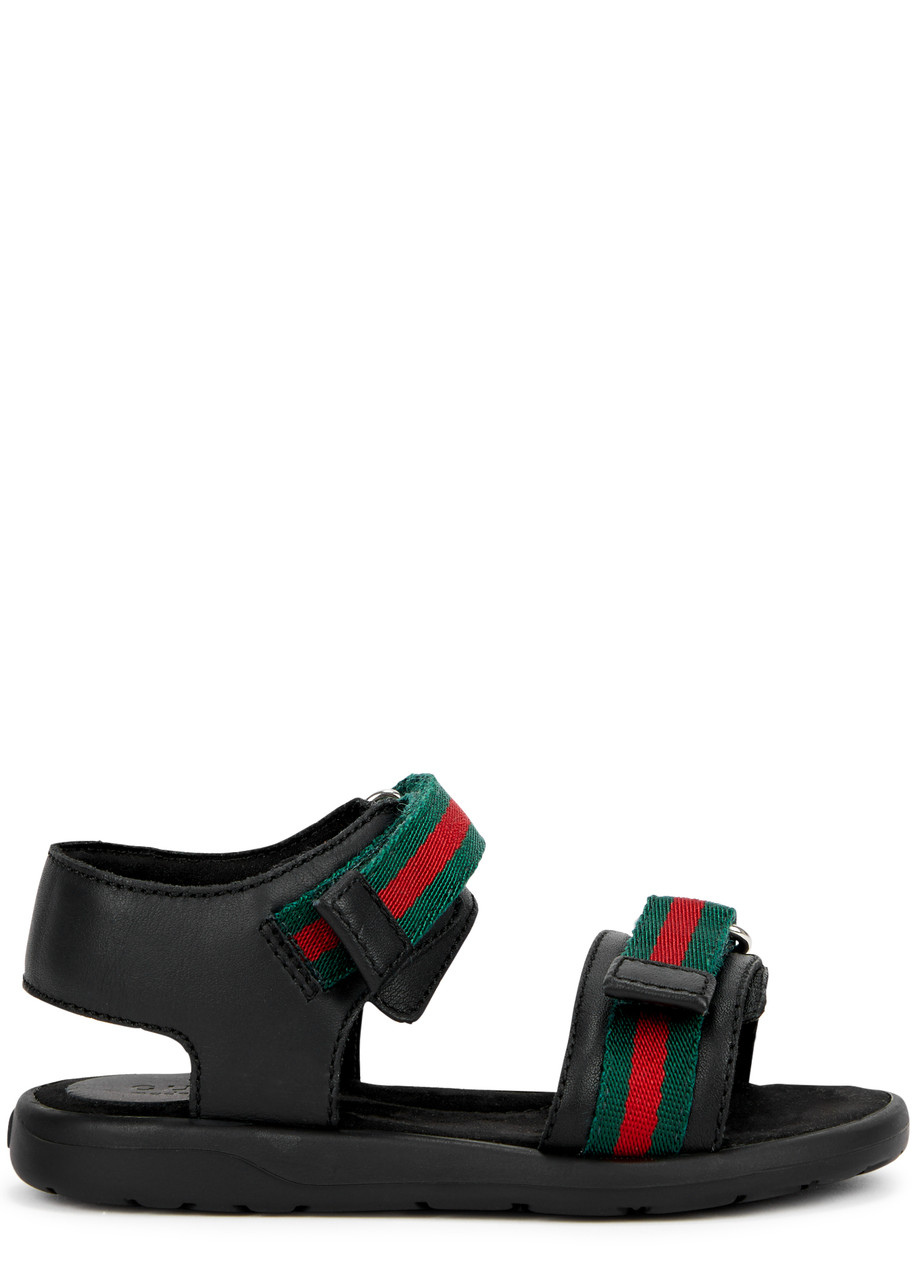 Gucci Kids Leather Sandals - Black - 4.5 Baby