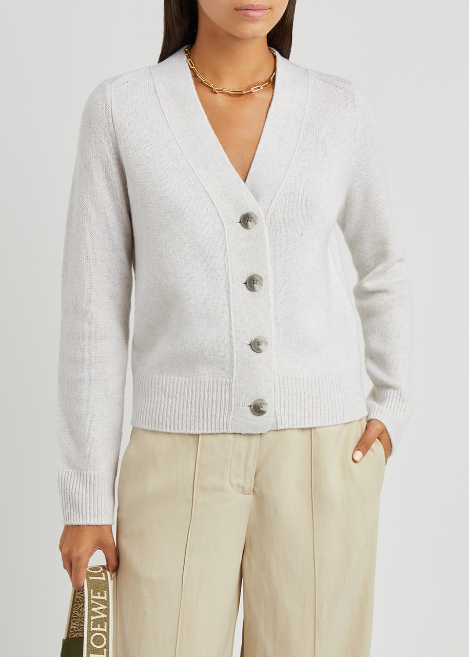  Vince Cashmere Cardigan - White - L 
