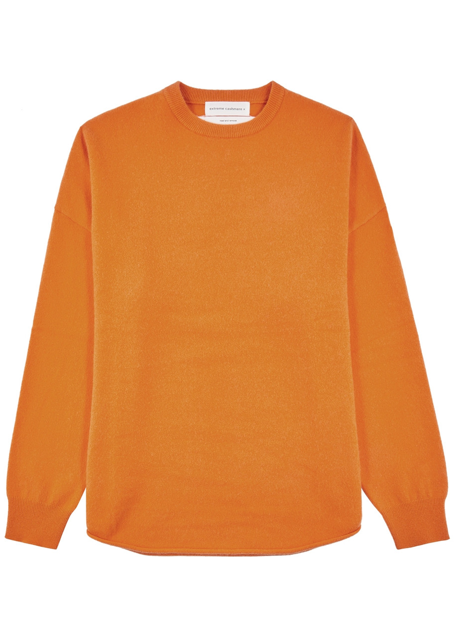 Extreme Cashmere N53 Crew Hop Cashmere-blend Jumper - Orange