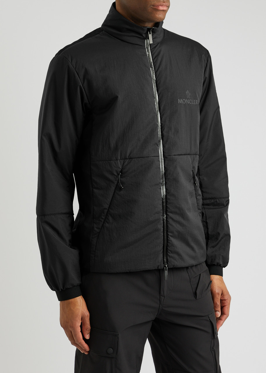  Moncler Logo Padded Shell Jacket - Black - 5, Men's Designer Shell Jacket, Male - 5 