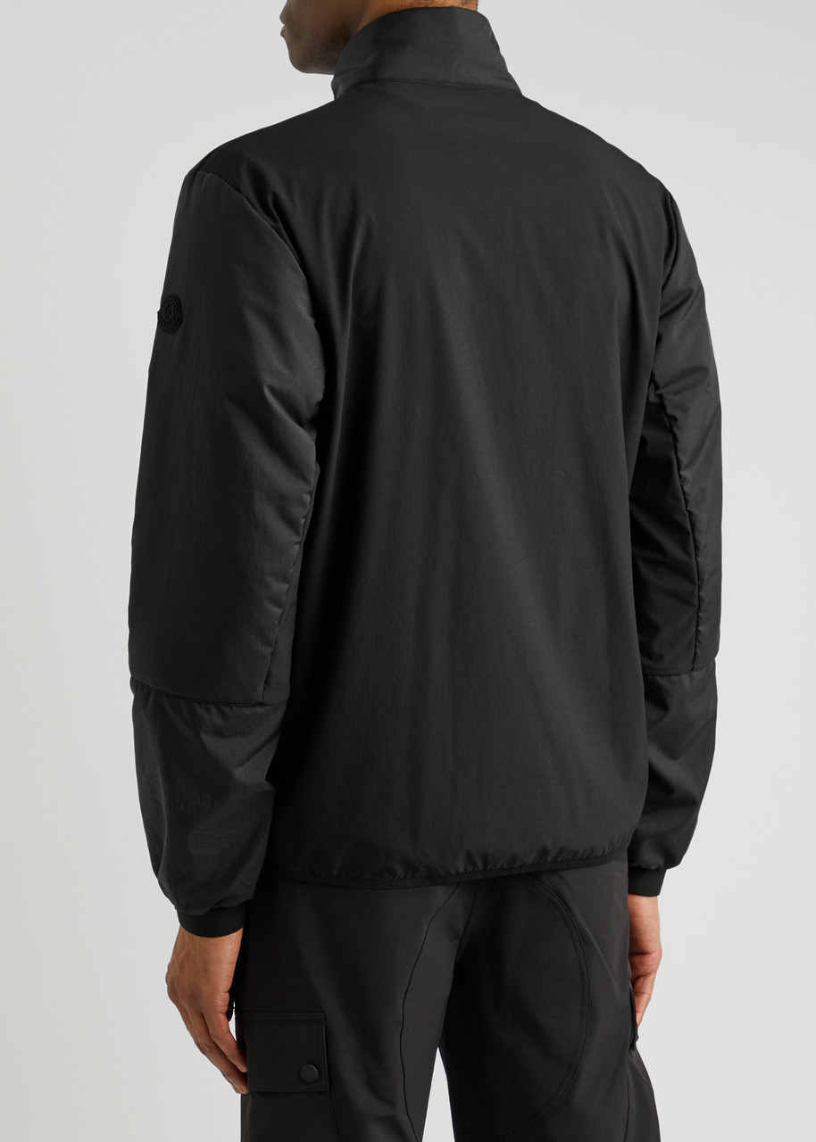  Moncler Logo Padded Shell Jacket - Black - 5, Men's Designer Shell Jacket, Male - 5 