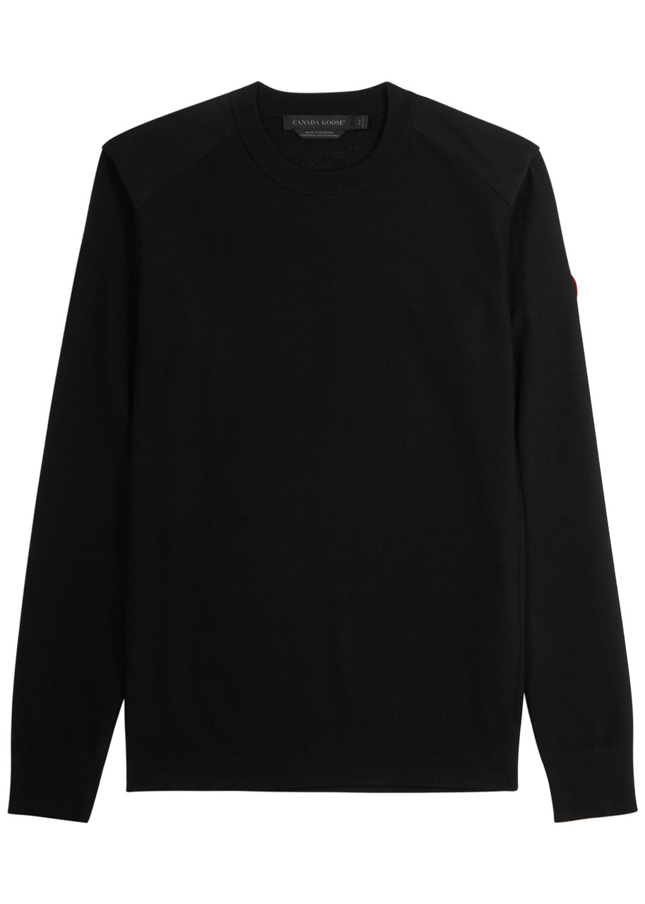 Canada Goose Dartmouth Black Merino Wool Jumper - M
