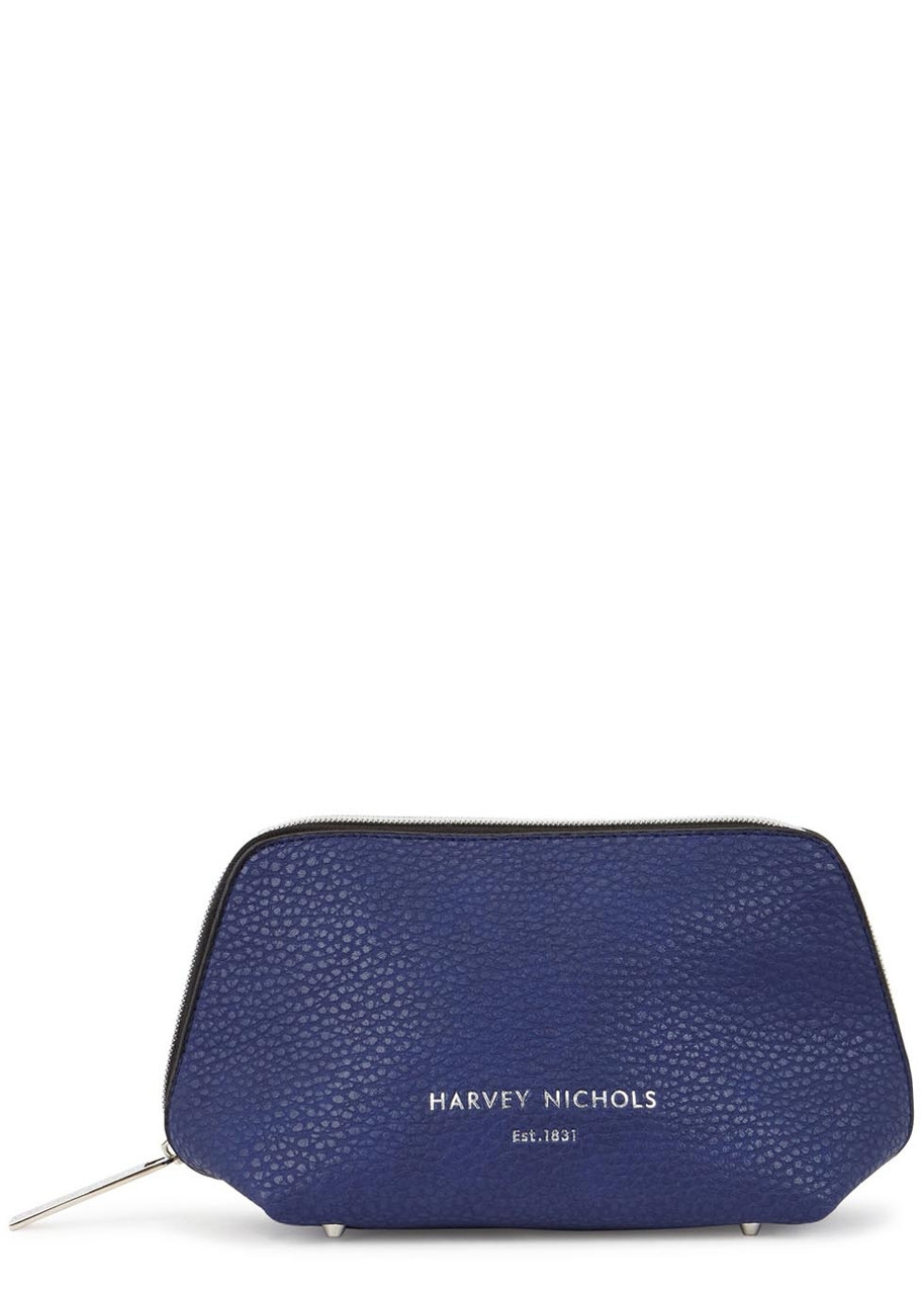 Harvey Nichols Small Cosmetics Case - Navy Blue