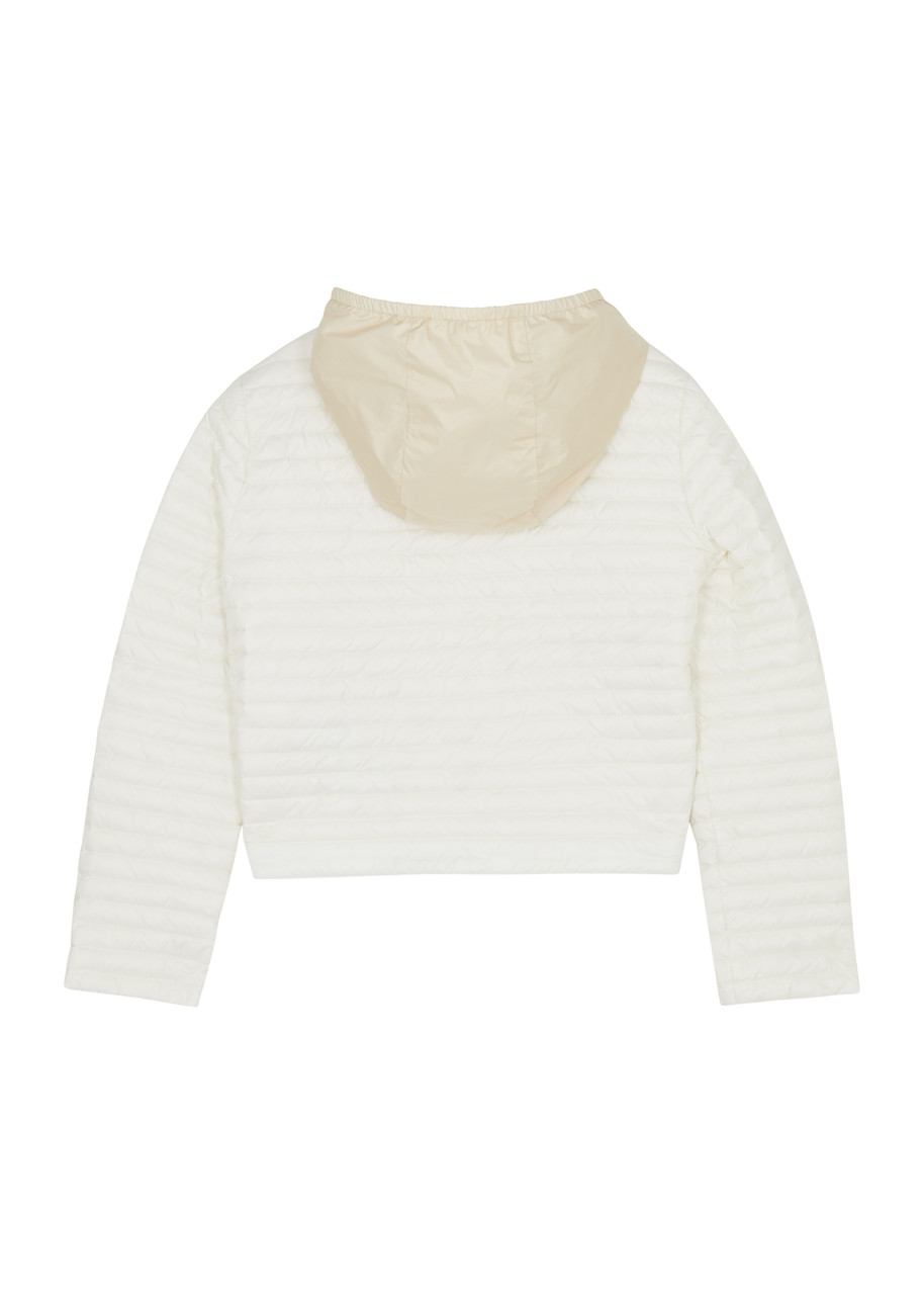  Moncler Kids Quilted Shell Jacket , Jacket, Kids Jacket, White 