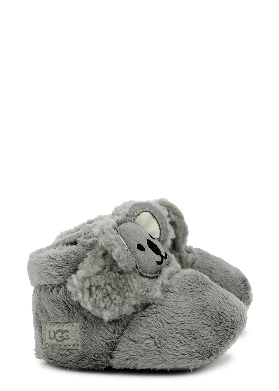 Ugg Bixbee Koala Grey Faux fur Boots - 2 New Born
