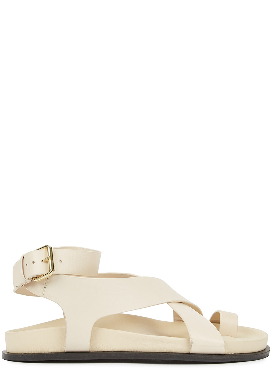 A.emery Jalen Leather Sandals In White