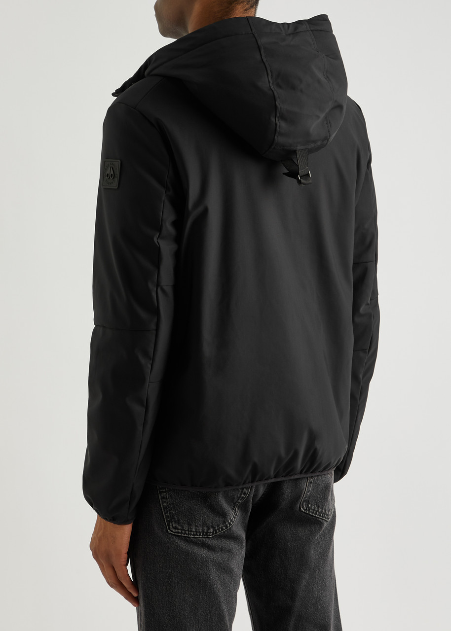 Moose Knuckles Grayton Hooded Shell Jacket - Black - S 