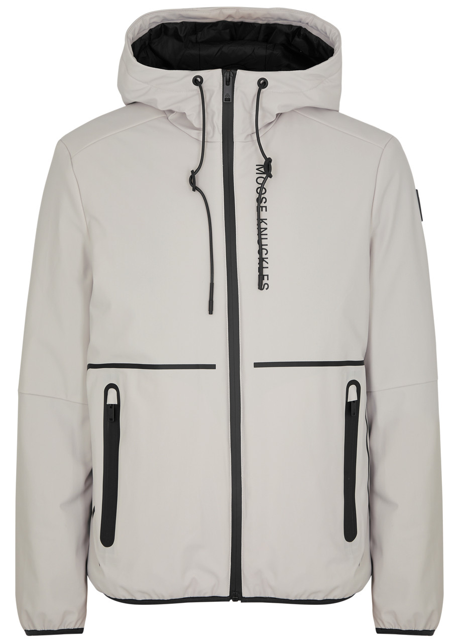Moose Knuckles Grayton Hooded Shell Jacket - Grey - XL