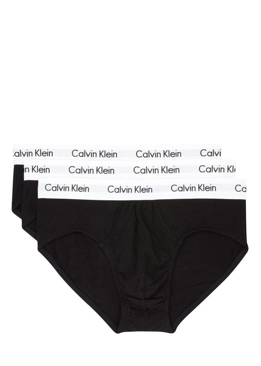 Calvin Klein Stretch Cotton Briefs – set of Three – Black – S Calvin Klein Stretch Cotton Briefs – set of Three – Black – S
