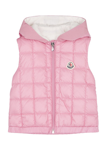 MONCLER KIDS Jouzas quilted hooded shell gilet | Harvey Nichols