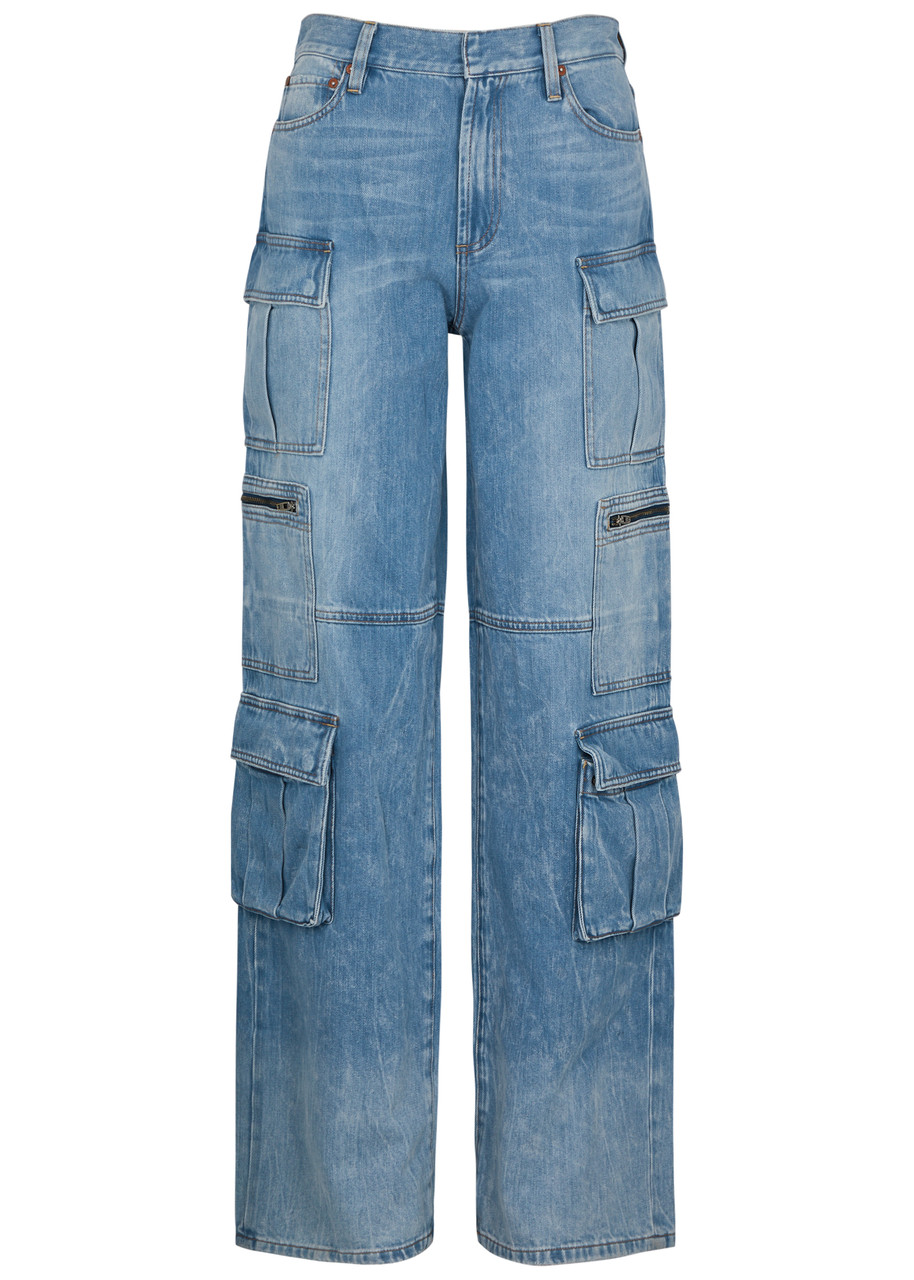 Alice + Olivia Cay Wide-leg Cargo Jeans - Denim - W29