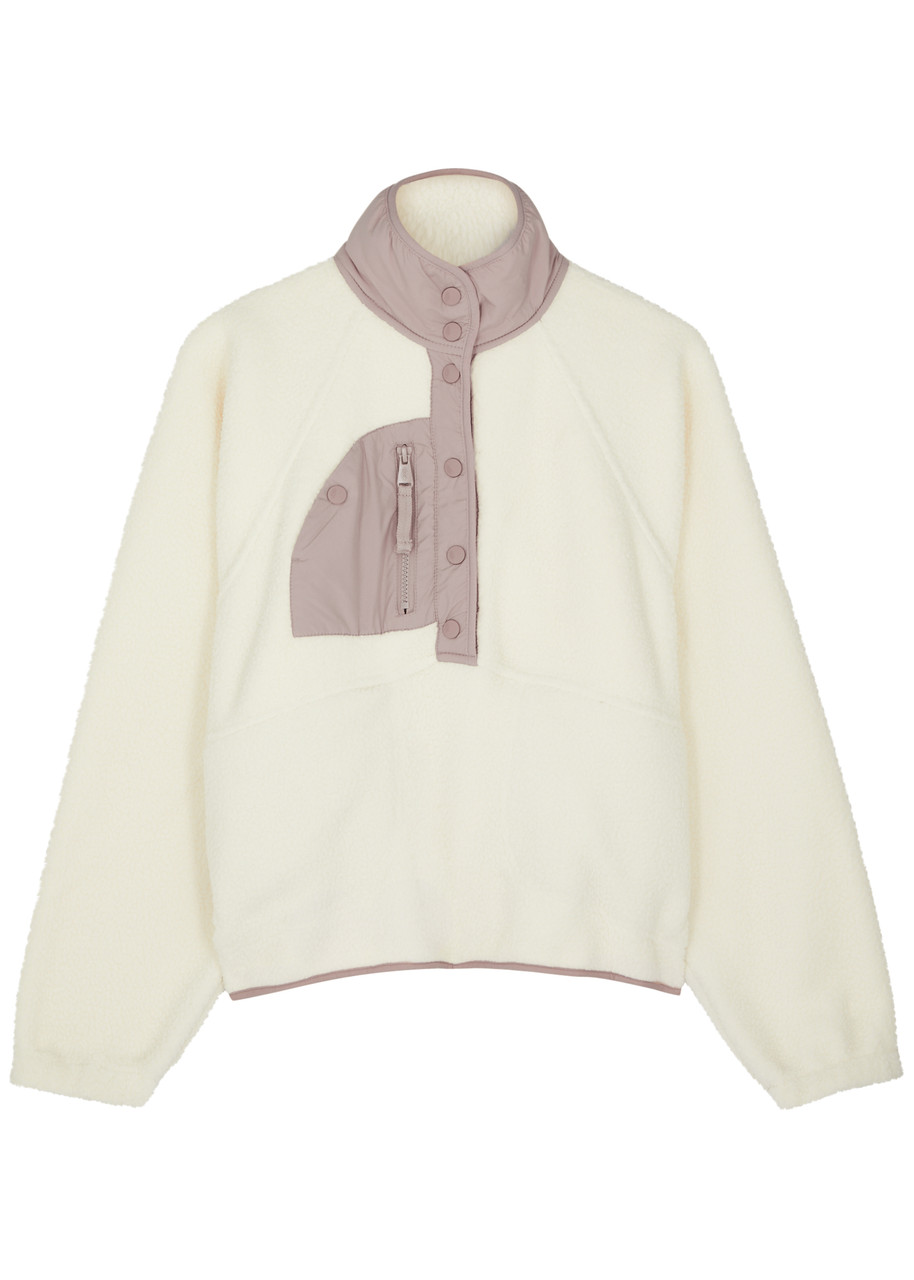 Free People Movement Hit The Slopes Panelled Fleece Jacket - Ivory - S