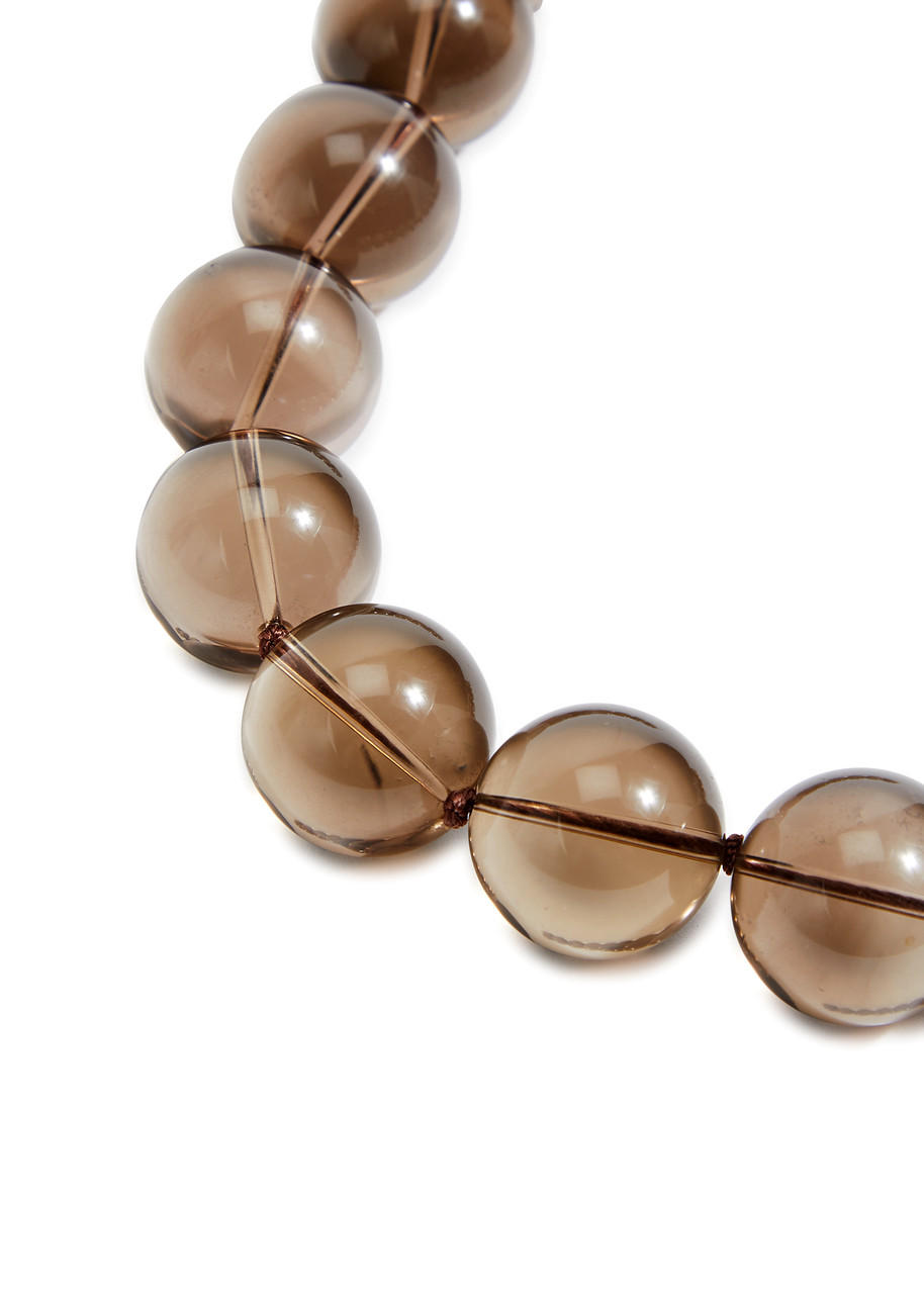  Eliou Fez Beaded Quartz Necklace - Brown - One Size 