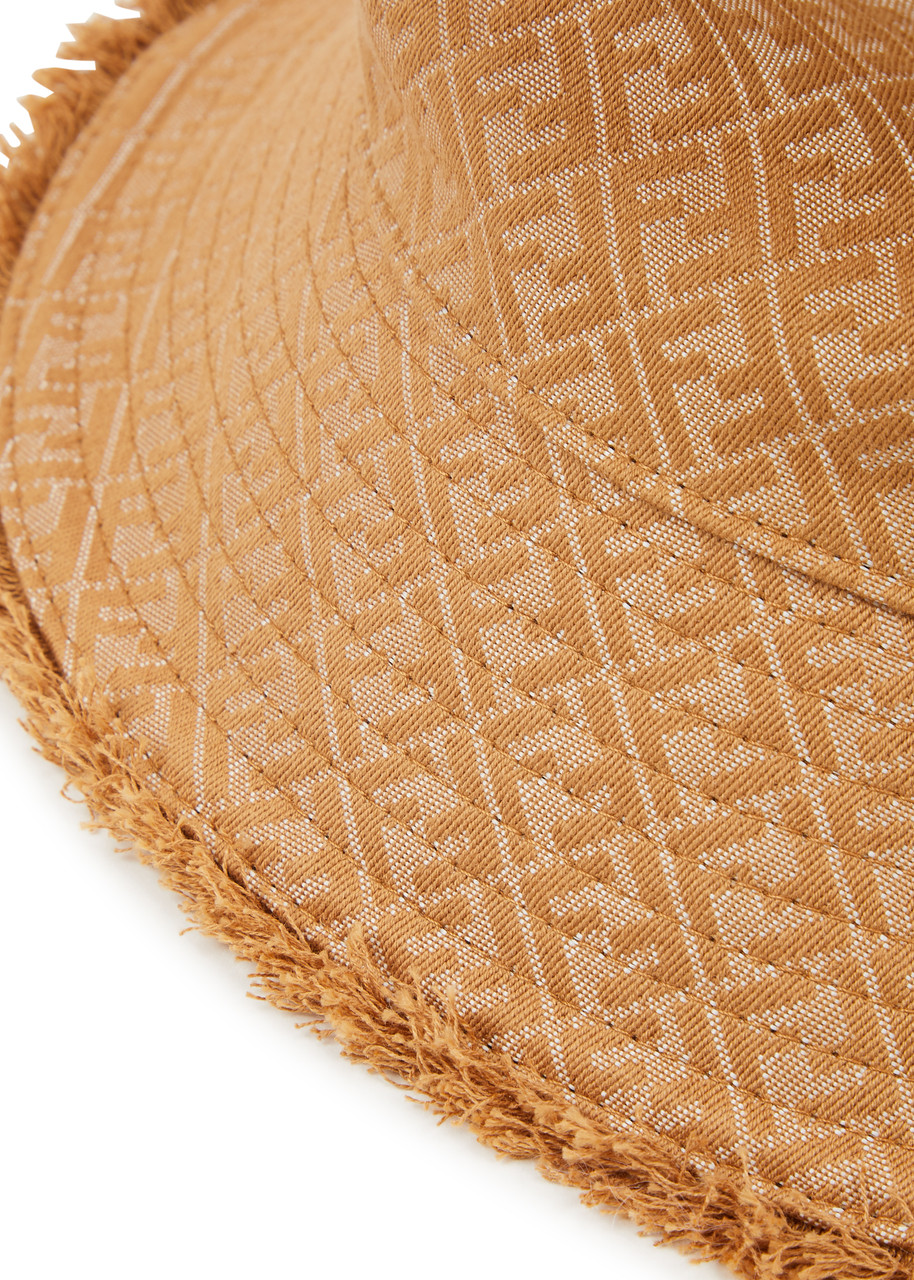  Fendi Ff-jacquard Canvas Bucket Hat - Brown 