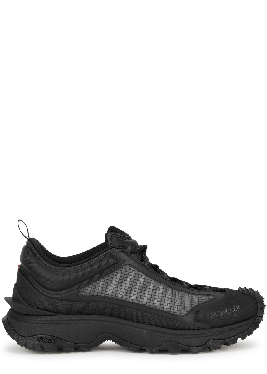 Moncler Trailgrip Lite Ripstop Sneakers In Black