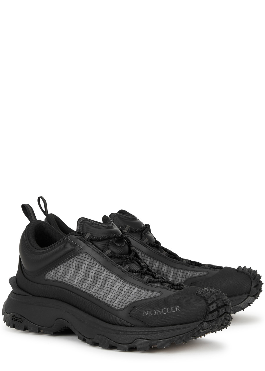 Moncler Trailgrip Lite Ripstop Sneakers In Black