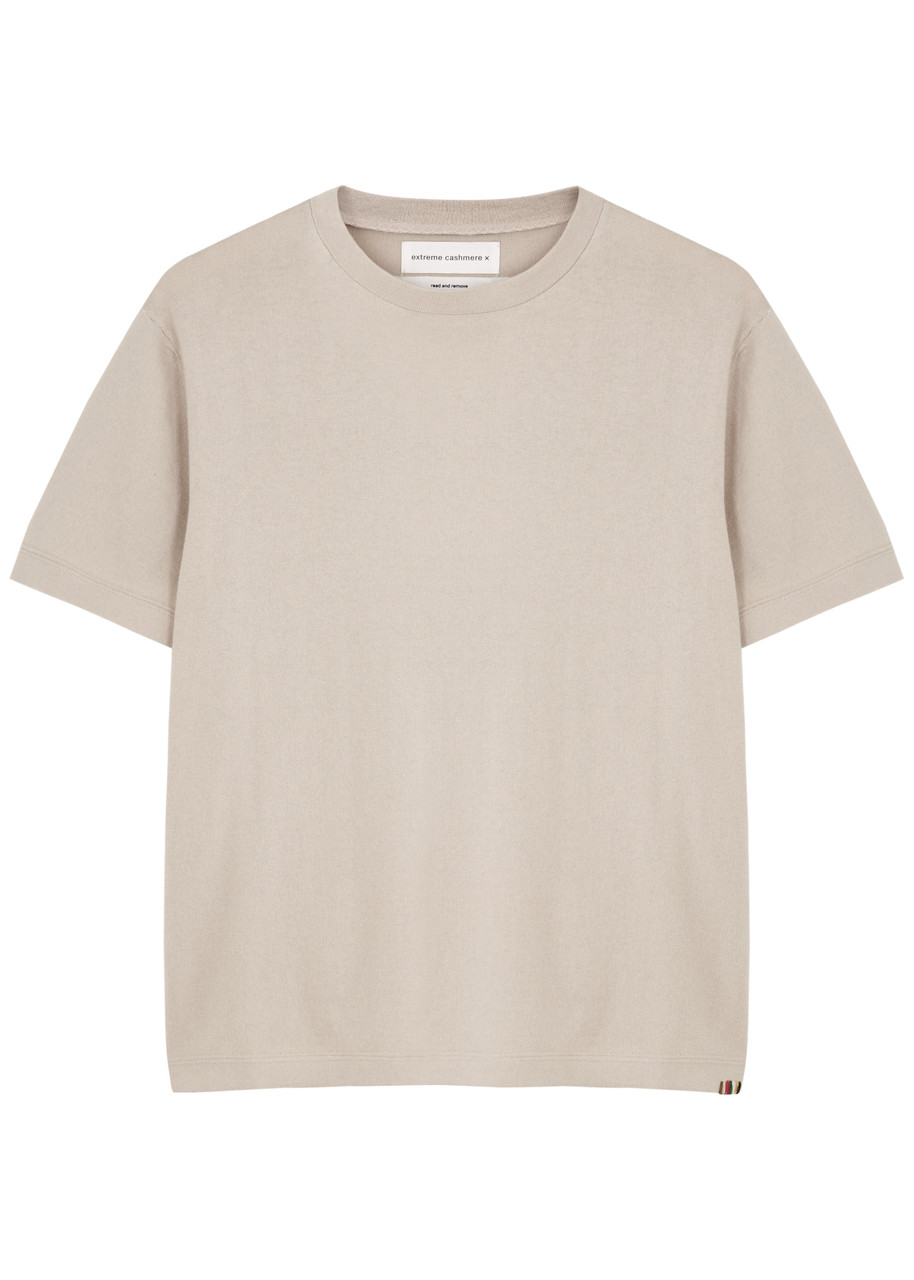 N°268 Cuba Cotton And Cashmere-blend T-shirt In Beige