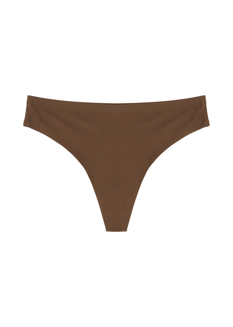 Chantelle Soft Stretch Thong In Brown