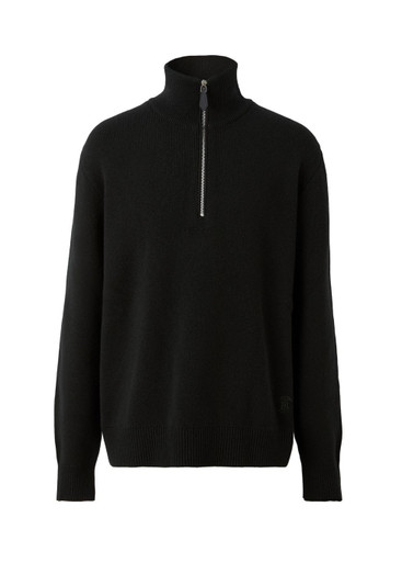 BURBERRY Monogram motif cashmere funnel neck sweater | Harvey Nichols