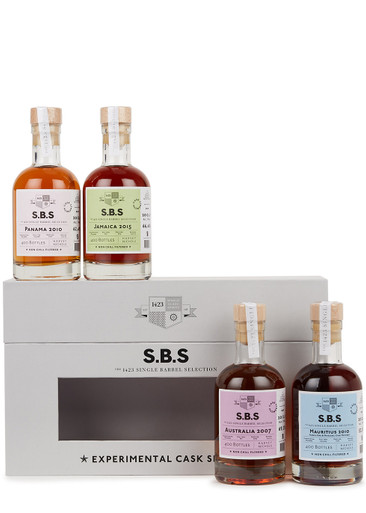 1423 Single Barrel Selection Harvey Nichols x S.B.S Experimental Cask Series Rum Tasting Set 4 x 200ml