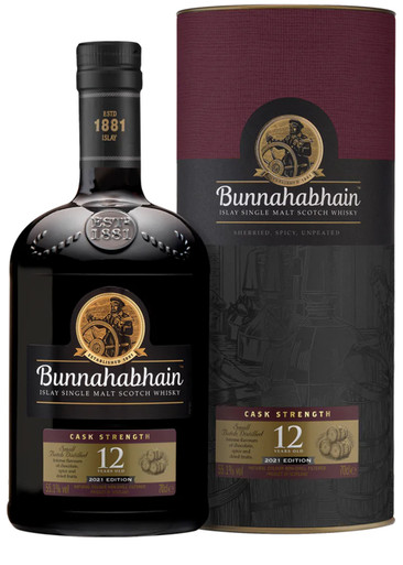 Bunnahabhain 12 Year Old Cask Strength Scotch Whisky, Whisky, Silk
