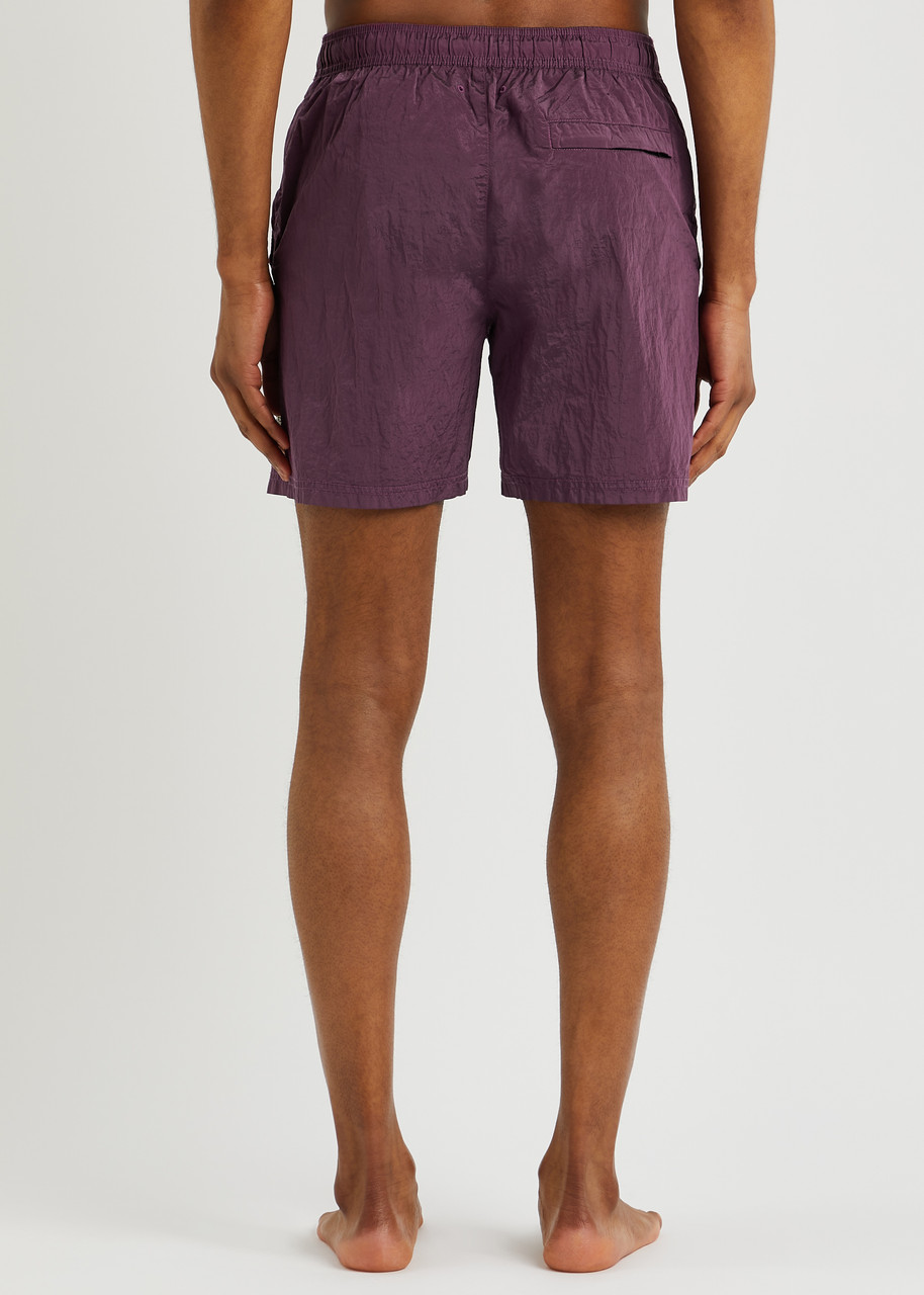  Stone Island Logo Shell Swim Shorts, Shorts, Purple 