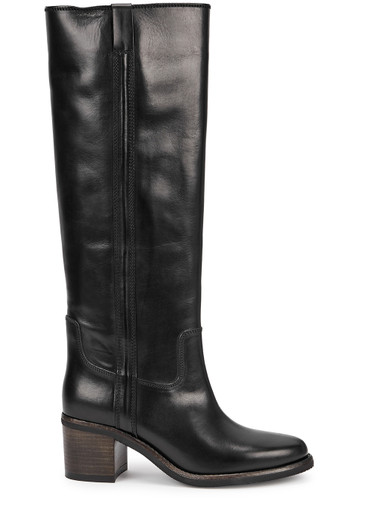 ISABEL MARANT ÉTOILE Seenia 65 black leather knee-high boots