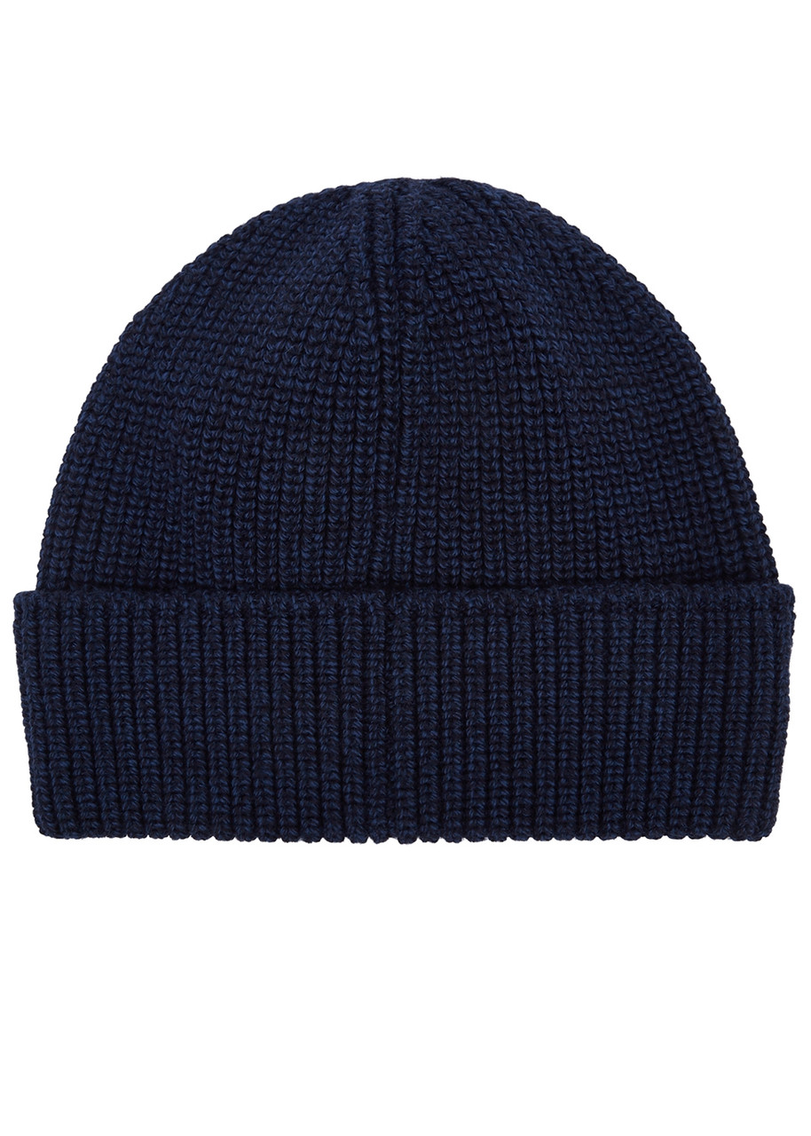  Canada Goose Arctic Disc Toque Navy Wool Beanie 