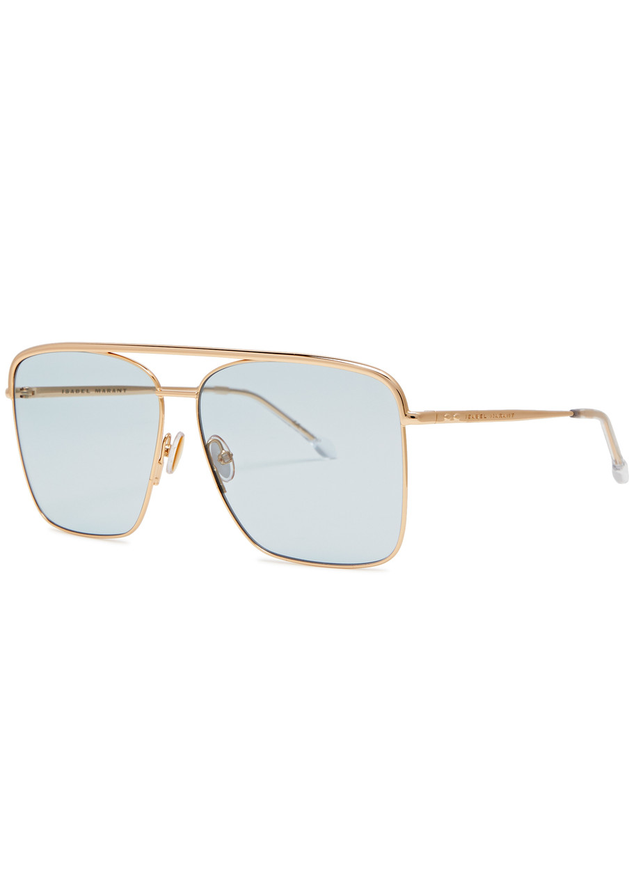  Isabel Marant Aviator-style Sunglasses - Gold 