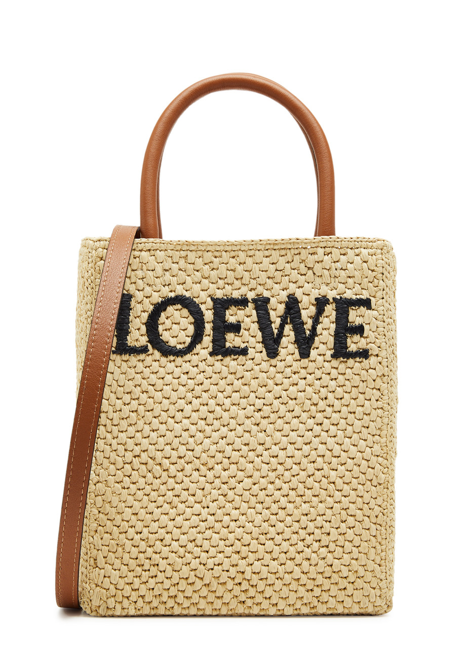 Loewe Small Woven Raffia Tote, Bag, Natural - One Size