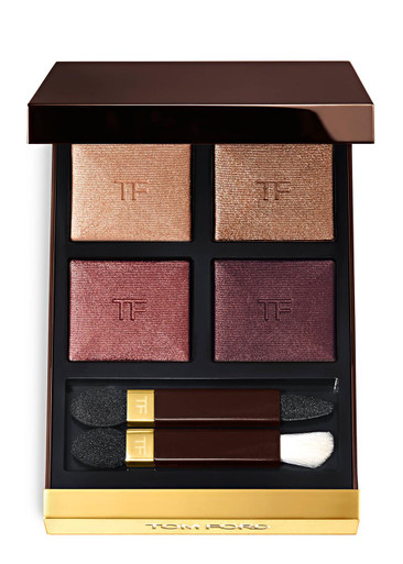 Tom Ford Eye Color Quad, Honeymoon, Eyeshadow, Bold Smoky Eye, Sheer Sparkle Satin Shimmer and Matte, Four Luxurious Finishes