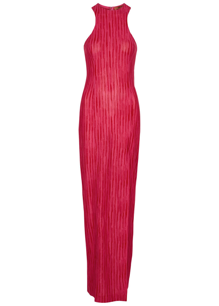 Missoni Space-dyed Intarsia Maxi Dress - Pink - 12