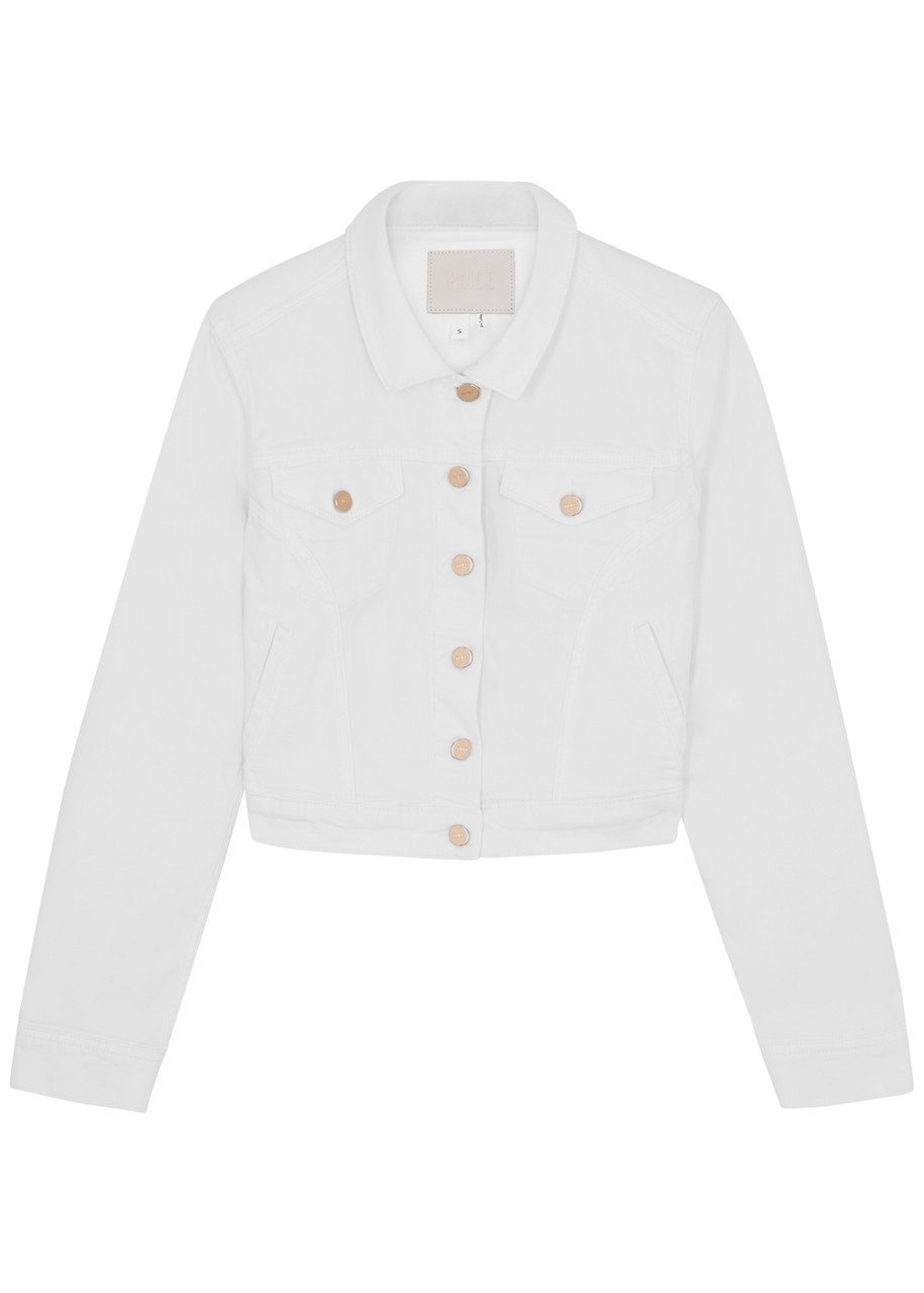 Paige Vivienne Denim Jacket In White