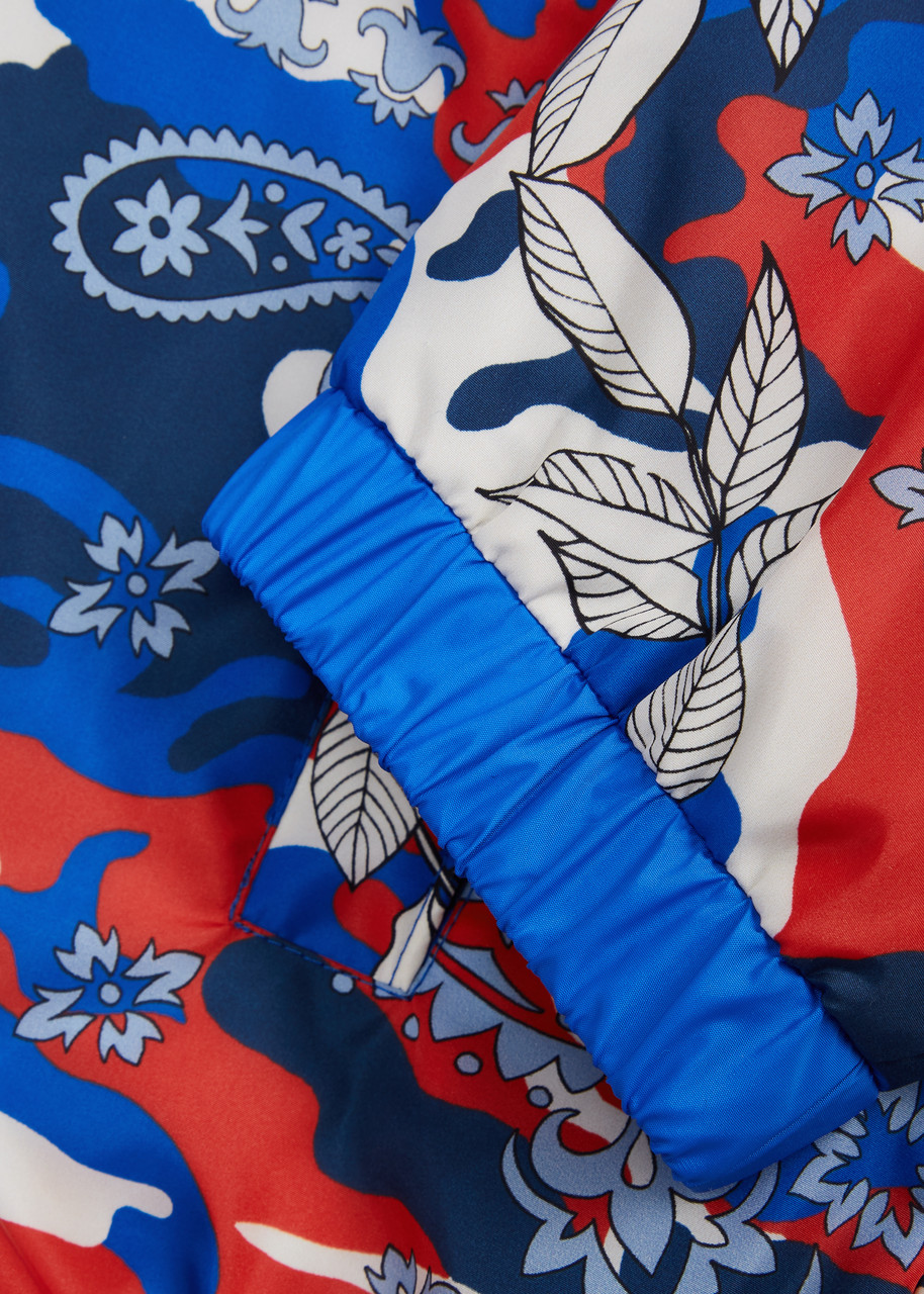  Moncler Kids Hotai Printed Shell Jacket, Jacket, Floral Print - Multicoloured 