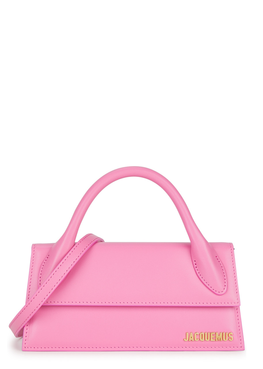 Jacquemus Le Chiquito Long Leather Top Handle Bag, Bag, Pink - One Size