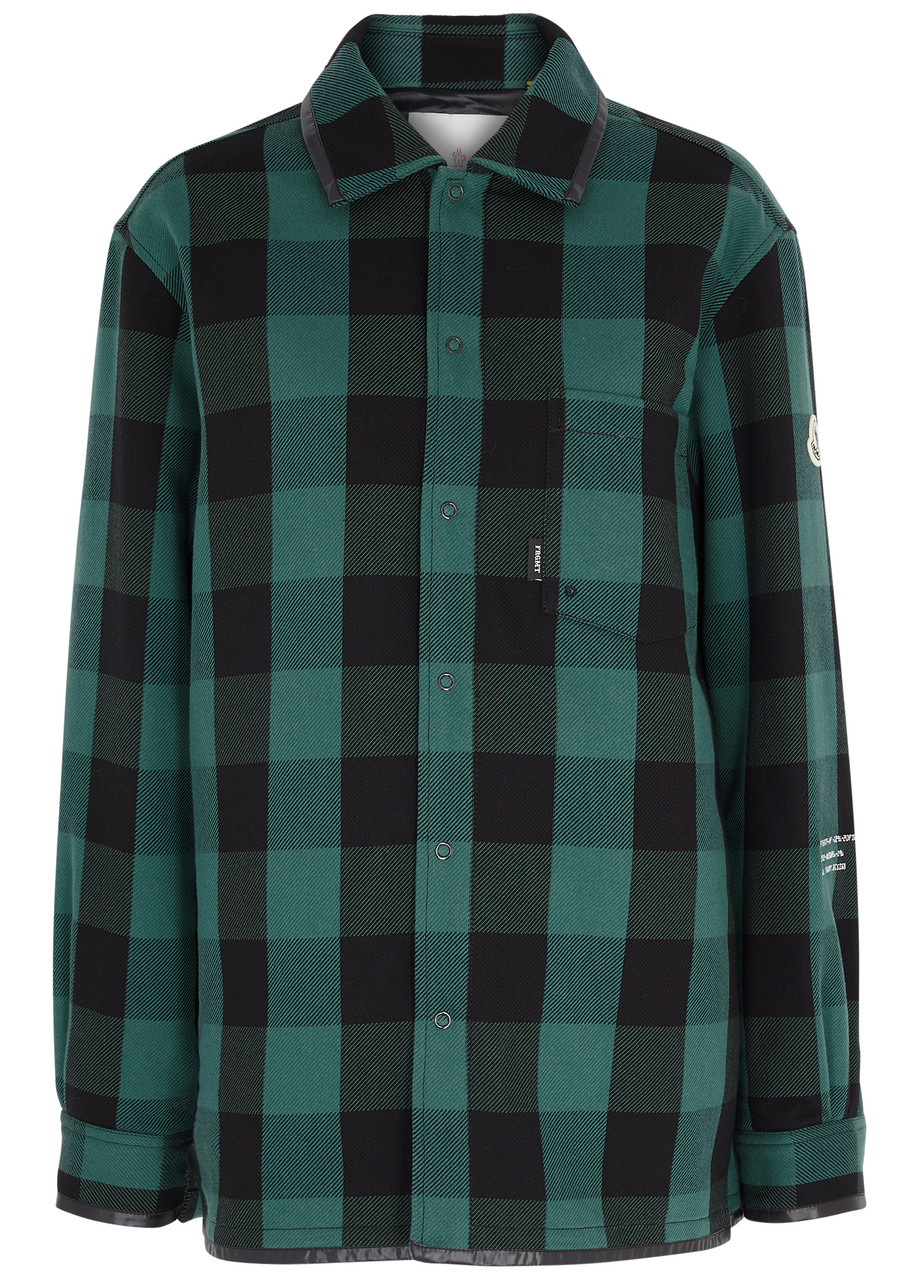 Moncler 7 Moncler Frgmt Simmon Checked Cotton Jacket - Green - 1