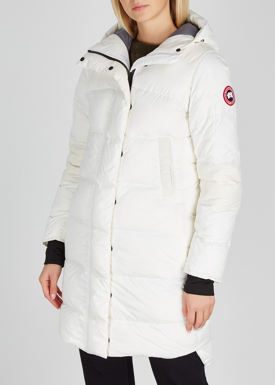  Canada Goose Alliston Quilted Shell Coat - White - Xs 