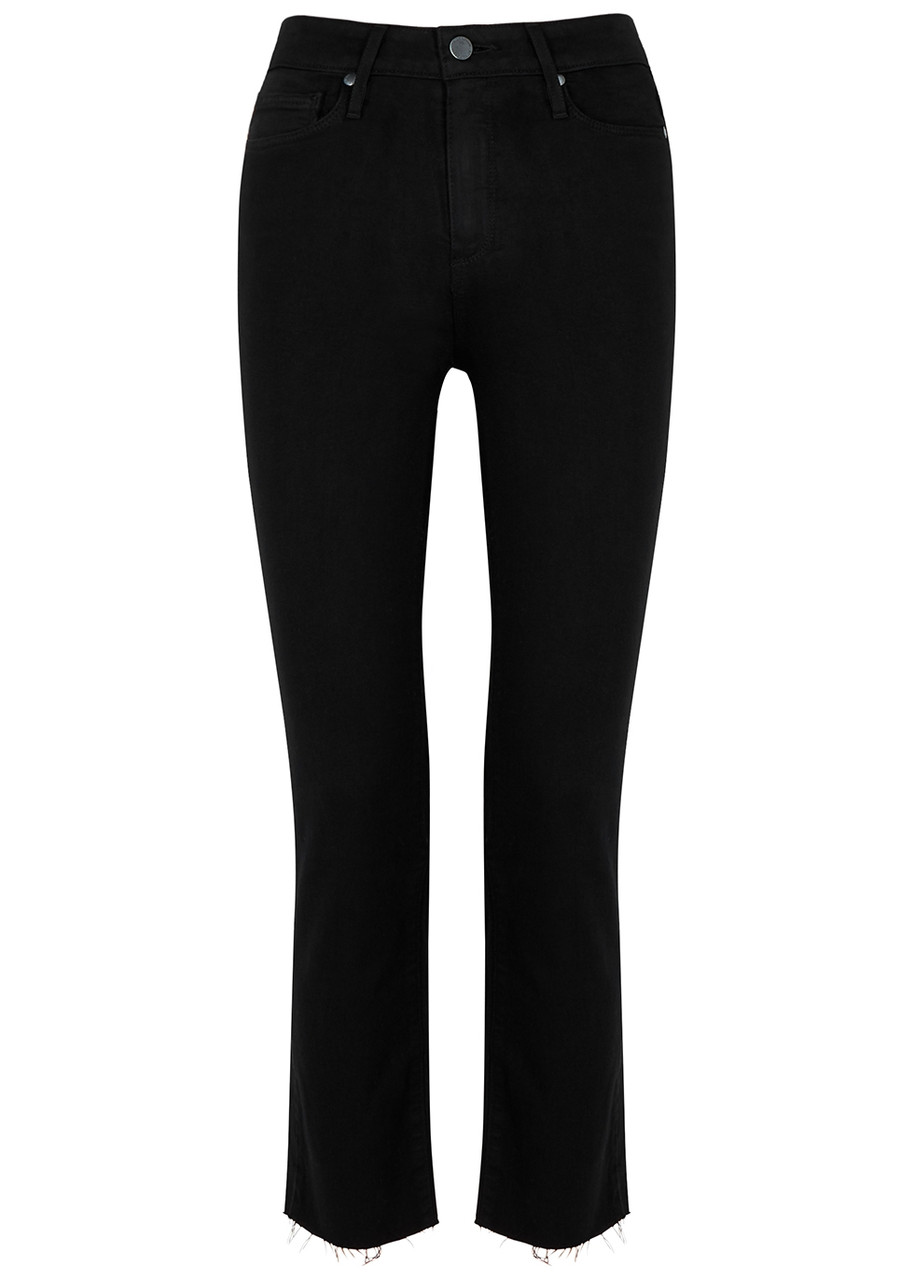 Paige Jacqueline Transcend Black Straight-leg Jeans - W26