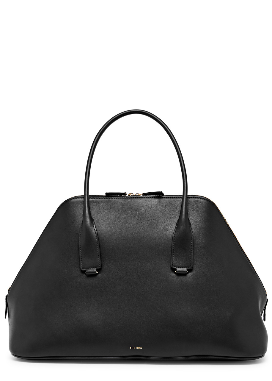 The Row Devon Leather Tote - Black - One Size